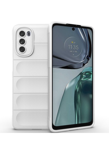 Motorola Moto G62 5g Için Yumuşak Tpu Kaymaz Telefon Kılıfı - Beyaz (Yurt Dışından)