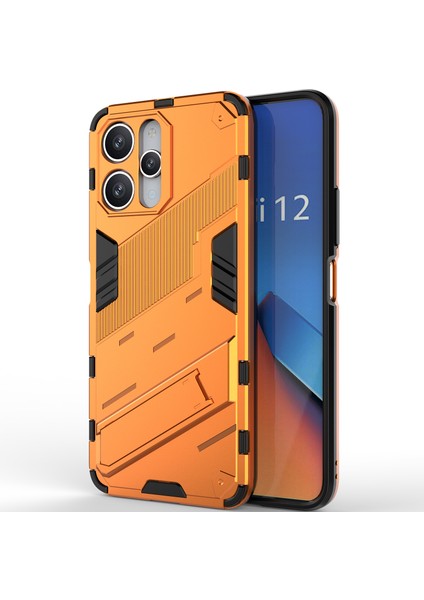 Xiaomi Redmi 12 /note 12R/POCO M6 Pro 5g Için Sert Pc Tpu Hibrit Düşme Önleyici Stand Telefon Kılıfı - Turuncu (Yurt Dışından) modelleri