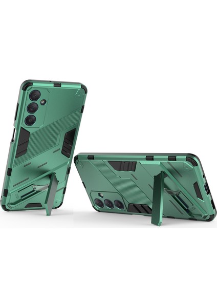 Samsung Galaxy M54 Için Sert Pc Tpu Hibrit Düşme Önleyici Stand Telefon Kılıfı - Yeşil (Yurt Dışından) fırsatları