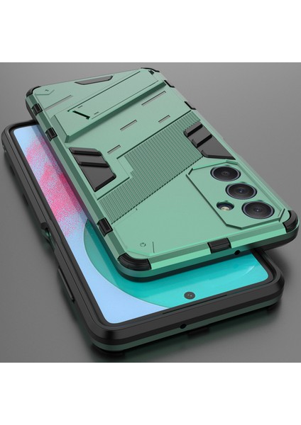 Samsung Galaxy M54 Için Sert Pc Tpu Hibrit Düşme Önleyici Stand Telefon Kılıfı - Yeşil (Yurt Dışından) indirimleri