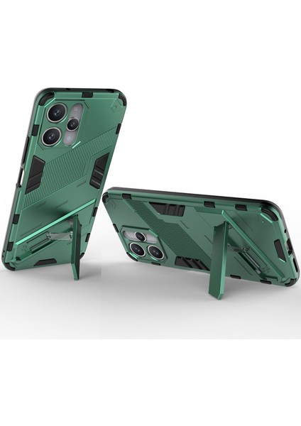 Xiaomi Redmi 12 /note 12R/POCO M6 Pro 5g Için Sert Pc Tpu Hibrit Düşme Önleyici Stand Telefon Kılıfı - Yeşil (Yurt Dışından) fırsatları