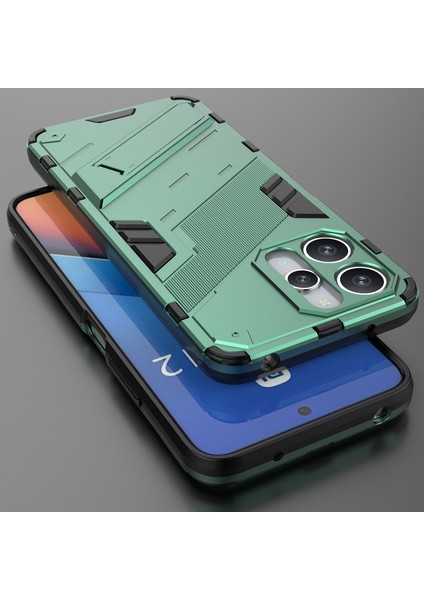 Xiaomi Redmi 12 /note 12R/POCO M6 Pro 5g Için Sert Pc Tpu Hibrit Düşme Önleyici Stand Telefon Kılıfı - Yeşil (Yurt Dışından) indirimleri