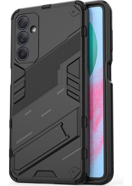 Samsung Galaxy M54 Için Sert Pc Tpu Hibrit Düşme Önleyici Stand Telefon Kılıfı - Siyah (Yurt Dışından) modelleri