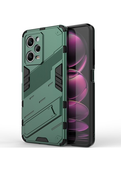 Xiaomi Poco X5 Pro /redmi Note 12 Pro 5g Için Sert Pc Tpu Hibrit Düşme Önleyici Stand Telefon Kılıfı - Yeşil (Yurt Dışından) modelleri