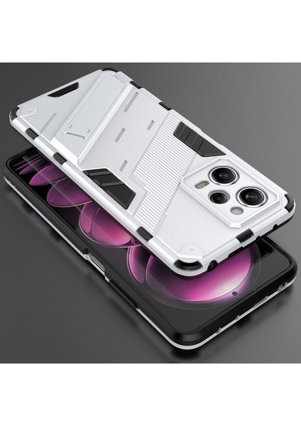 Xiaomi Poco X5 Pro /redmi Note 12 Pro 5g Için Sert Pc Tpu Hibrit Düşme Önleyici Stand Telefon Kılıfı - Beyaz (Yurt Dışından) indirimleri