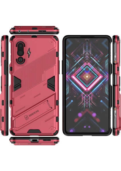 Xiaomi Poco F3 Gt /redmi K40 Gaming Için Sert Pc Tpu Hibrit Düşme Önleyici Stand Telefon Kılıfı - Sıcak Pembe (Yurt Dışından) fiyatları