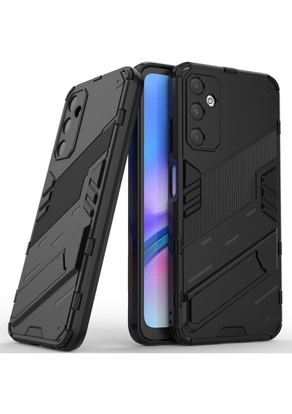 Samsung Galaxy A05S Için Sert Pc Tpu Hibrit Düşme Önleyici Stand Telefon Kılıfı - Siyah (Yurt Dışından)