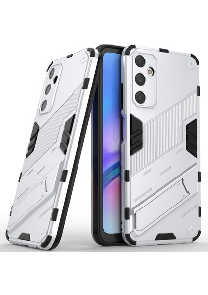 Samsung Galaxy A05S Için Sert Pc Tpu Hibrit Düşme Önleyici Stand Telefon Kılıfı - Beyaz (Yurt Dışından)