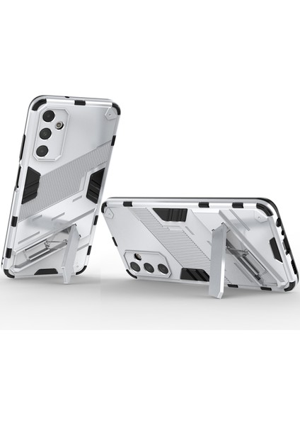 Samsung Galaxy A05S Için Sert Pc Tpu Hibrit Düşme Önleyici Stand Telefon Kılıfı - Beyaz (Yurt Dışından)