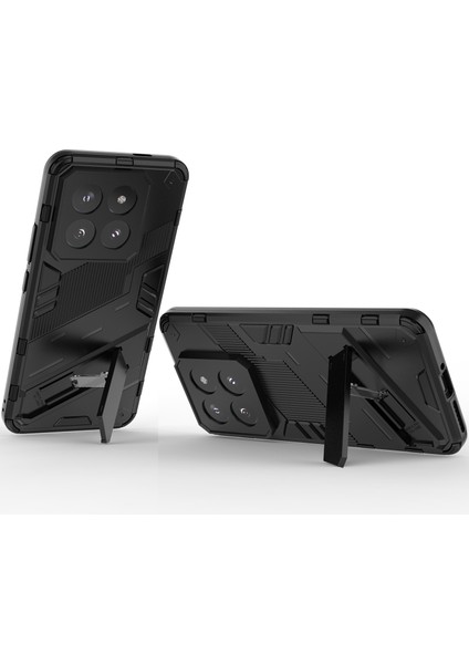 Xiaomi 14 Pro Için Sert Pc Tpu Hibrit Düşme Önleyici Stand Telefon Kılıfı - Siyah (Yurt Dışından) fırsatları
