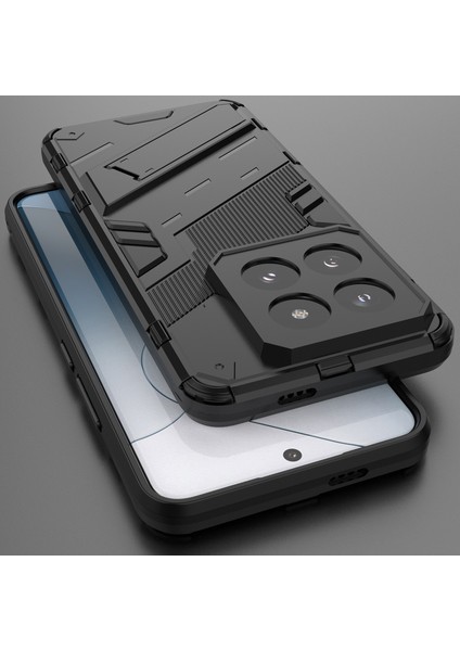 Xiaomi 14 Pro Için Sert Pc Tpu Hibrit Düşme Önleyici Stand Telefon Kılıfı - Siyah (Yurt Dışından) indirimleri