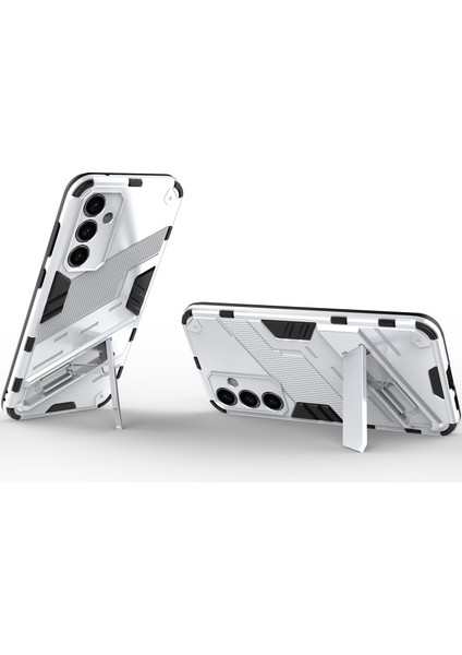 Samsung Galaxy S23 Fe Için Sert Pc Tpu Hibrit Düşme Önleyici Stand Telefon Kılıfı - Beyaz (Yurt Dışından) fırsatları