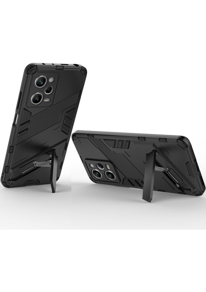 Xiaomi Poco X5 Pro /redmi Note 12 Pro 5g Için Sert Pc Tpu Hibrit Düşme Önleyici Stand Telefon Kılıfı - Siyah (Yurt Dışından) fırsatları