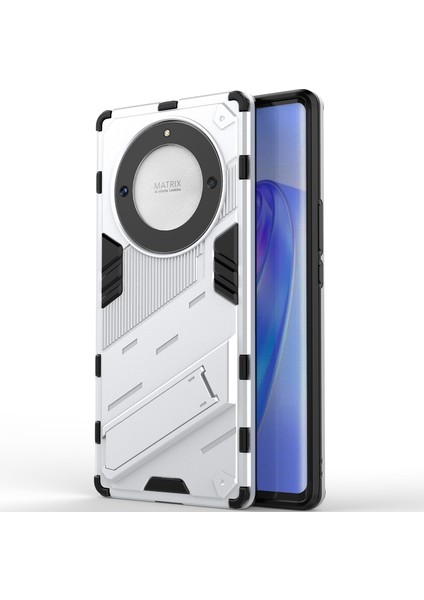 Honor X40 /honor X9A /magic5 Lite Için Sert Pc Tpu Hibrit Düşme Önleyici Stand Telefon Kılıfı - Beyaz (Yurt Dışından) modelleri