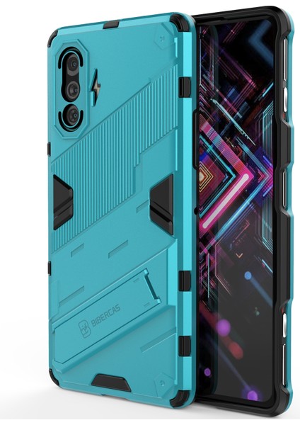 Xiaomi Poco F3 Gt /redmi K40 Gaming Için Sert Pc Tpu Hibrit Düşme Önleyici Stand Telefon Kılıfı - Mavi (Yurt Dışından) modelleri