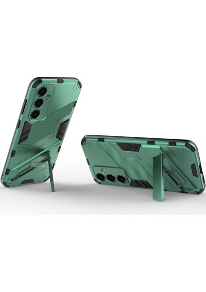 Samsung Galaxy S23 Fe Için Sert Pc Tpu Hibrit Düşme Önleyici Stand Telefon Kılıfı - Yeşil (Yurt Dışından) fırsatları