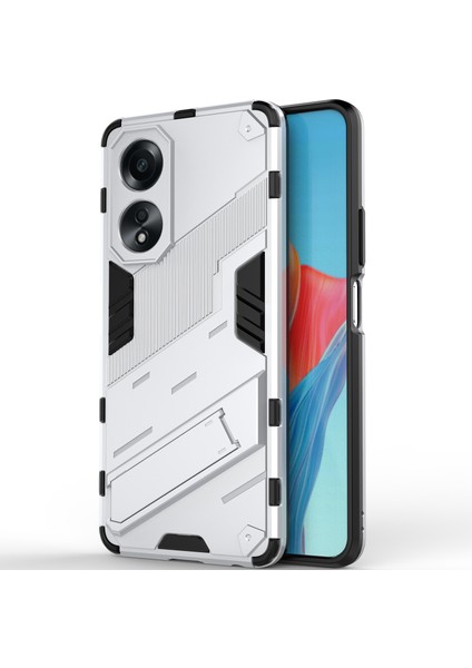 Oppo A58 4g Için Sert Pc Tpu Hibrit Düşme Önleyici Stand Telefon Kılıfı - Beyaz (Yurt Dışından) modelleri