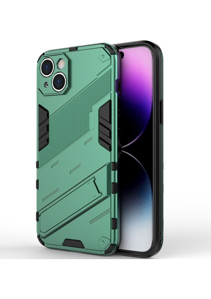 iPhone 14 Plus Için Sert Pc Tpu Hibrit Düşme Önleyici Stand Telefon Kılıfı - Yeşil (Yurt Dışından) fırsatları