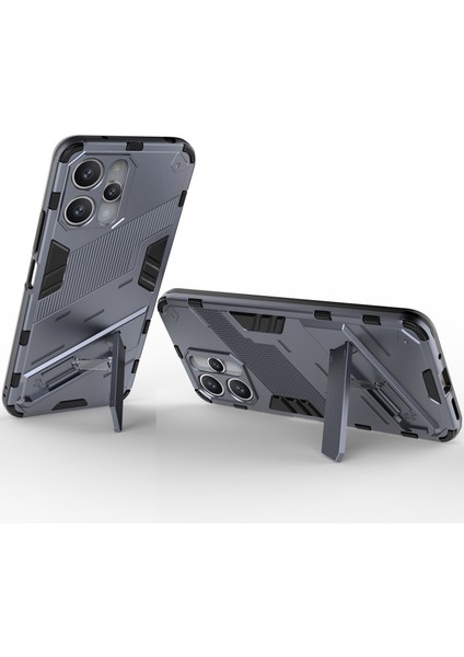 Xiaomi Redmi 12 /note 12R/POCO M6 Pro 5g Için Sert Pc Tpu Hibrit Düşme Önleyici Stand Telefon Kılıfı - Gri (Yurt Dışından) fırsatları