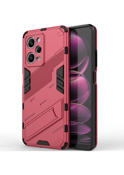 Xiaomi Poco X5 Pro /redmi Note 12 Pro 5g Için Sert Pc Tpu Hibrit Düşme Önleyici Stand Telefon Kılıfı - Sıcak Pembe (Yurt Dışından) modelleri