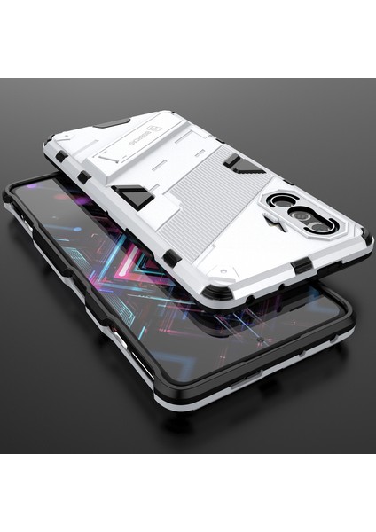 Xiaomi Poco F3 Gt /redmi K40 Gaming Için Sert Pc Tpu Hibrit Düşme Önleyici Stand Telefon Kılıfı - Beyaz (Yurt Dışından) indirimleri