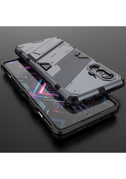 Xiaomi Poco F3 Gt /redmi K40 Gaming Için Sert Pc Tpu Hibrit Düşme Önleyici Stand Telefon Kılıfı - Gri (Yurt Dışından) indirimleri