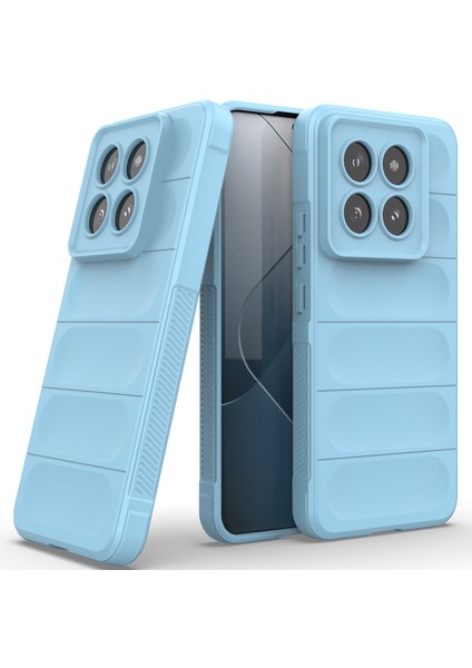 Xiaomi 14 Pro Için Yumuşak Tpu Kaymaz Telefon Kılıfı - Mavi (Yurt Dışından)