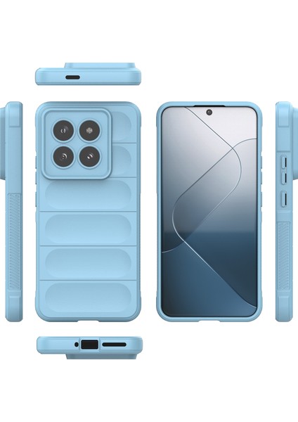 Xiaomi 14 Pro Için Yumuşak Tpu Kaymaz Telefon Kılıfı - Mavi (Yurt Dışından) modelleri