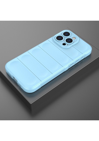 iPhone 15 Pro Max Için Yumuşak Tpu Kaymaz Telefon Kılıfı - Mavi (Yurt Dışından)