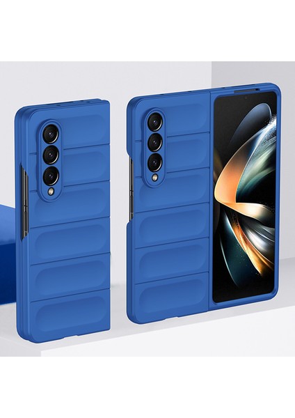 Samsung Galaxy Z Fold 4 5g Için Dayanıklı Pc Kauçuk Darbeye Dayanıklı Telefon Kılıfı - Kırmızı (Yurt Dışından)