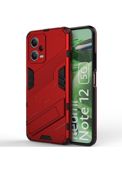 Xiaomi Poco X5 /redmi Note 12 5g Için Sert Pc Tpu Hibrit Düşme Önleyici Stand Telefon Kılıfı - Kırmızı (Yurt Dışından) modelleri
