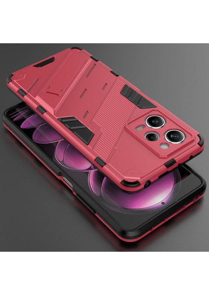 Xiaomi Poco X5 Pro /redmi Note 12 Pro 5g Için Sert Pc Tpu Hibrit Düşme Önleyici Stand Telefon Kılıfı - Sıcak Pembe (Yurt Dışından) indirimleri