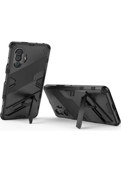 Xiaomi Poco F3 Gt /redmi K40 Gaming Için Sert Pc Tpu Hibrit Düşme Önleyici Stand Telefon Kılıfı - Siyah (Yurt Dışından) fırsatları