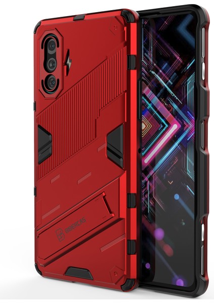 Xiaomi Poco F3 Gt /redmi K40 Gaming Için Sert Pc Tpu Hibrit Düşme Önleyici Stand Telefon Kılıfı - Kırmızı (Yurt Dışından) modelleri