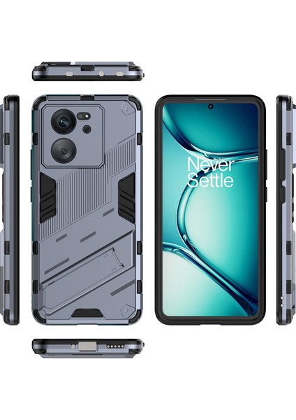 Xiaomi 13T/13T Pro/redmi K60 Ultra Için Sert Pc Tpu Hibrit Düşme Önleyici Stand Telefon Kılıfı - Gri (Yurt Dışından) fiyatları