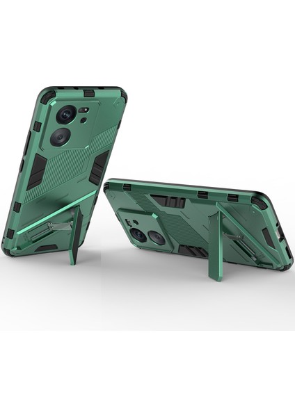 Xiaomi 13T/13T Pro/redmi K60 Ultra Için Sert Pc Tpu Hibrit Düşme Önleyici Stand Telefon Kılıfı - Yeşil (Yurt Dışından) fırsatları