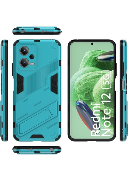 Xiaomi Poco X5 /redmi Note 12 5g Için Sert Pc Tpu Hibrit Düşme Önleyici Stand Telefon Kılıfı - Mavi (Yurt Dışından) fiyatları