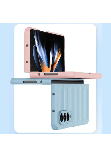 Samsung Galaxy Z Fold 4 5g Için Dayanıklı Pc Kauçuk Darbeye Dayanıklı Telefon Kılıfı - Mavi (Yurt Dışından) fırsatları