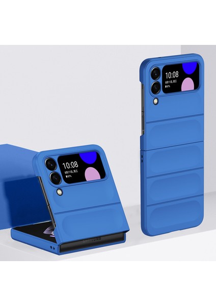 Samsung Galaxy Z Flip 4 5g Için Dayanıklı Pc Kauçuk Darbeye Dayanıklı Telefon Kılıfı - Kırmızı (Yurt Dışından)