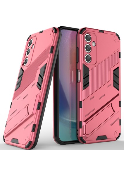 Samsung Galaxy A25 Için Sert Pc Tpu Hibrit Düşme Önleyici Stand Telefon Kılıfı - Sıcak Pembe (Yurt Dışından)