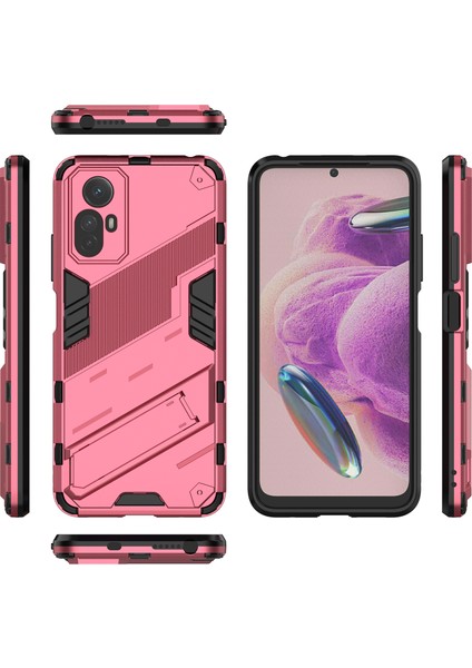 Xiaomi Redmi Note 12S 4g Için Sert Pc Tpu Hibrit Düşme Önleyici Stand Telefon Kılıfı - Sıcak Pembe (Yurt Dışından) fiyatları