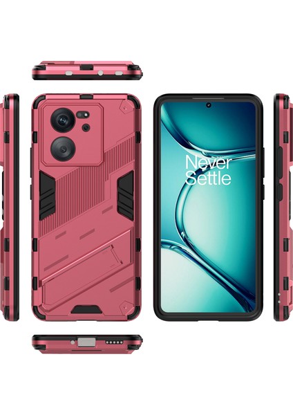 Xiaomi 13T/13T Pro/redmi K60 Ultra Için Sert Pc Tpu Hibrit Düşme Önleyici Stand Telefon Kılıfı - Sıcak Pembe (Yurt Dışından) fiyatları