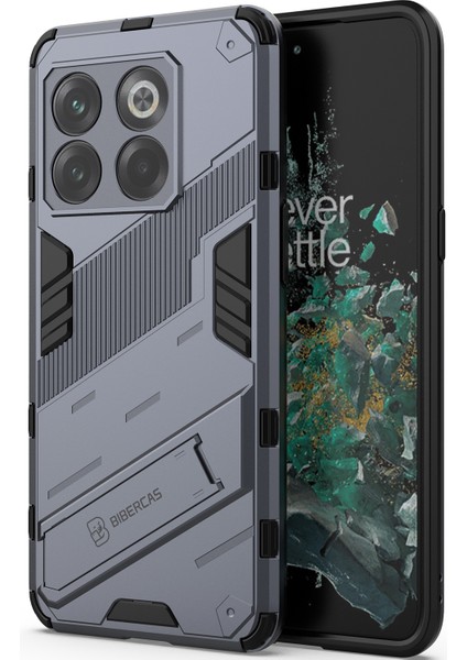 Oneplus 10T Için Sert Pc Tpu Hibrit Düşme Önleyici Stand Telefon Kılıfı - Gri (Yurt Dışından) modelleri