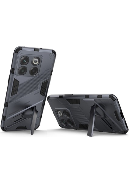 Oneplus 10T Için Sert Pc Tpu Hibrit Düşme Önleyici Stand Telefon Kılıfı - Gri (Yurt Dışından) fırsatları