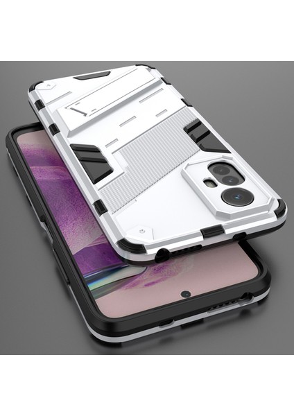 Xiaomi Redmi Note 12S 4g Için Sert Pc Tpu Hibrit Düşme Önleyici Stand Telefon Kılıfı - Beyaz (Yurt Dışından) indirimleri