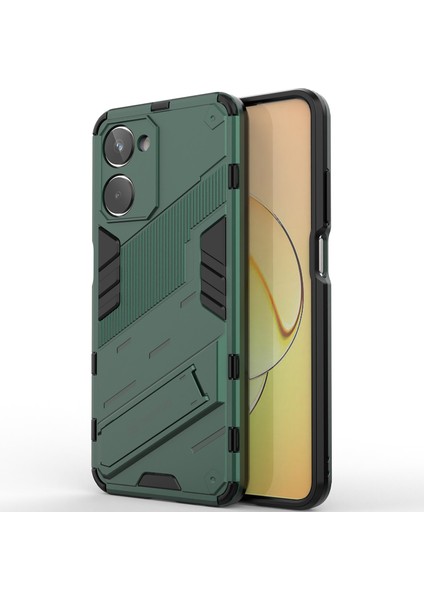 Realme 10 4g Için Sert Pc Tpu Hibrit Düşme Önleyici Stand Telefon Kılıfı - Yeşil (Yurt Dışından) modelleri