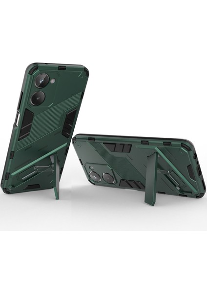 Realme 10 4g Için Sert Pc Tpu Hibrit Düşme Önleyici Stand Telefon Kılıfı - Yeşil (Yurt Dışından) fırsatları