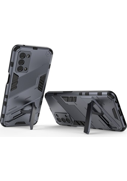 Oppo A54 5G/A74 5G/A93 5g/oneplus Nord N200 Için Sert Pc Tpu Hibrit Düşme Önleyici Stand Telefon Kılıfı - Gri (Yurt Dışından) fırsatları