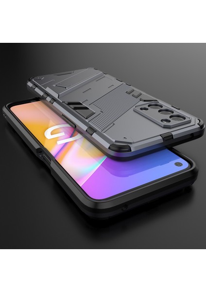 Oppo A54 5G/A74 5G/A93 5g/oneplus Nord N200 Için Sert Pc Tpu Hibrit Düşme Önleyici Stand Telefon Kılıfı - Gri (Yurt Dışından) indirimleri