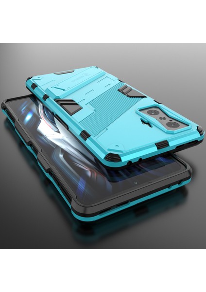 Xiaomi Poco F4 Gt /redmi K50 Gaming Için Sert Pc Tpu Hibrit Düşme Önleyici Stand Telefon Kılıfı - Mavi (Yurt Dışından)